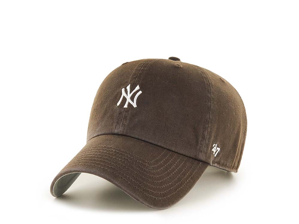 47Brand New York Yankees Brown Base Runner Clean up Strapback Gorra