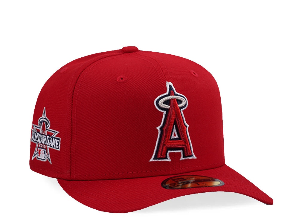 New Era Anaheim Angels All Star Game 2010 Scarlet Red Prime Edition 59Fifty Pre Curved Fitted Gorra