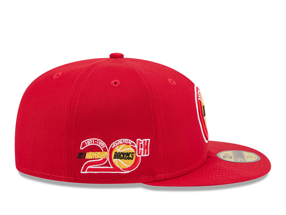 New Era Houston Rockets HWC 20th Anniversary Red 59Fifty Fitted Gorra