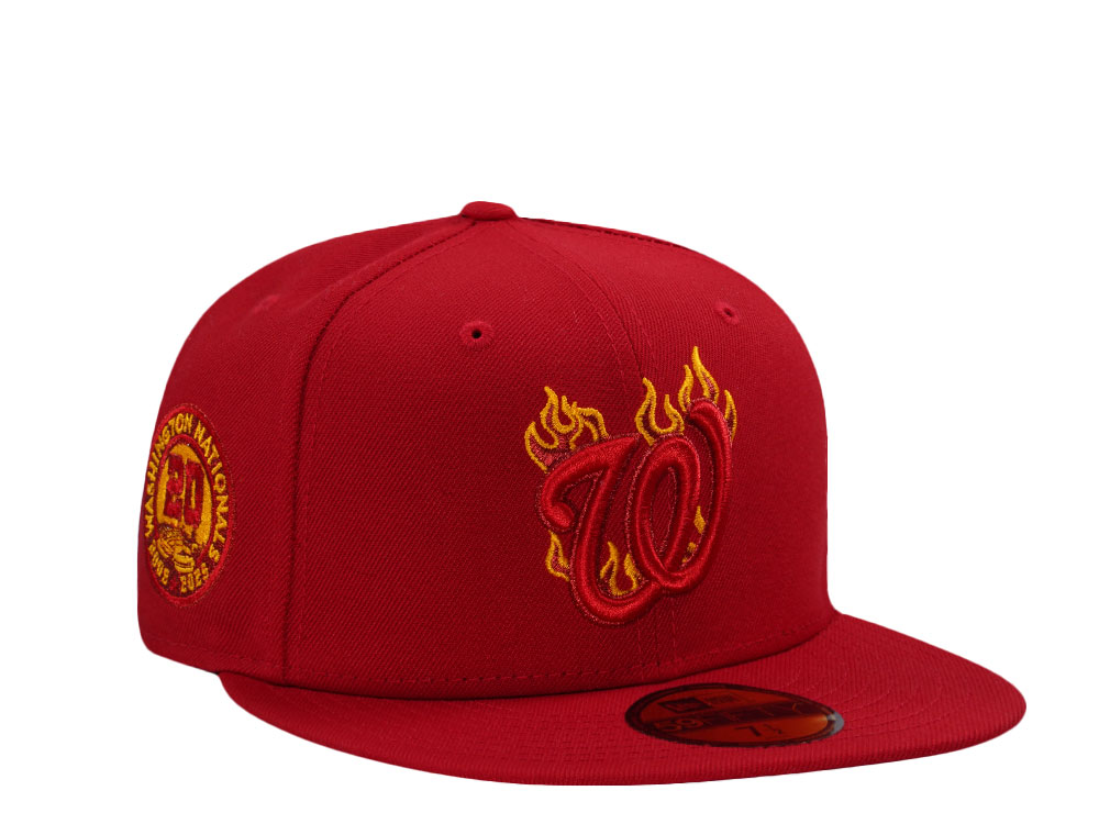 New Era Washington Nationals 20th Anniversary Scarlet Flames Edition 59Fifty Fitted Gorra