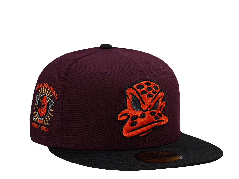 New Era Anaheim Ducks Inaugural Season Maroon Two Tone Edition 59Fifty Fitted Gorra