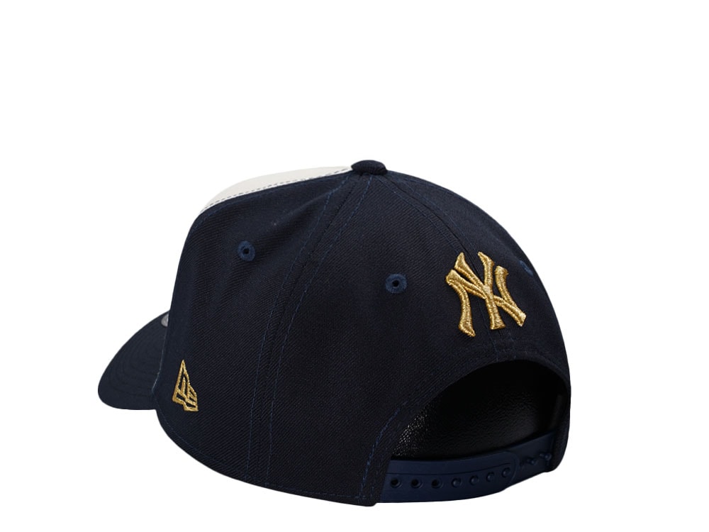 New Era New York Yankees World Series 1999 Gold Navy Two Tone 9Forty A Frame Snapback Gorra