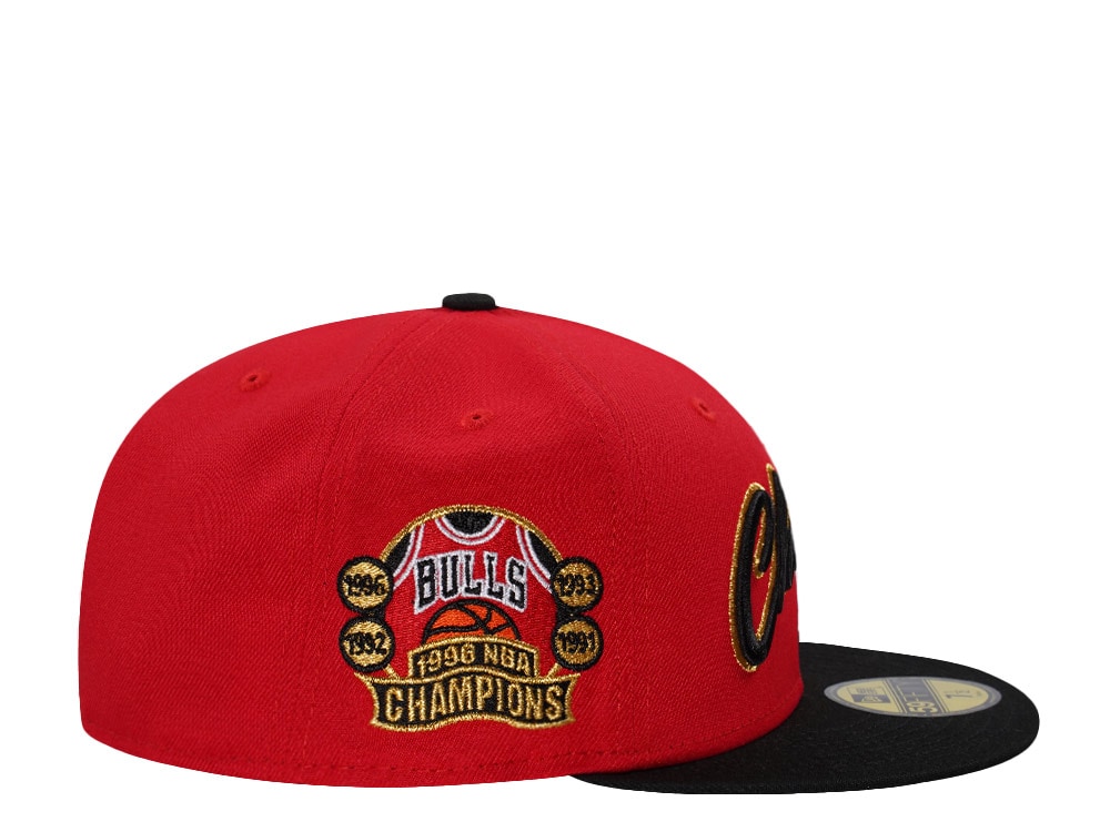 New Era Chicago Bulls NBA Champions 1996 Red Throwback Edition 59Fifty Fitted Gorra