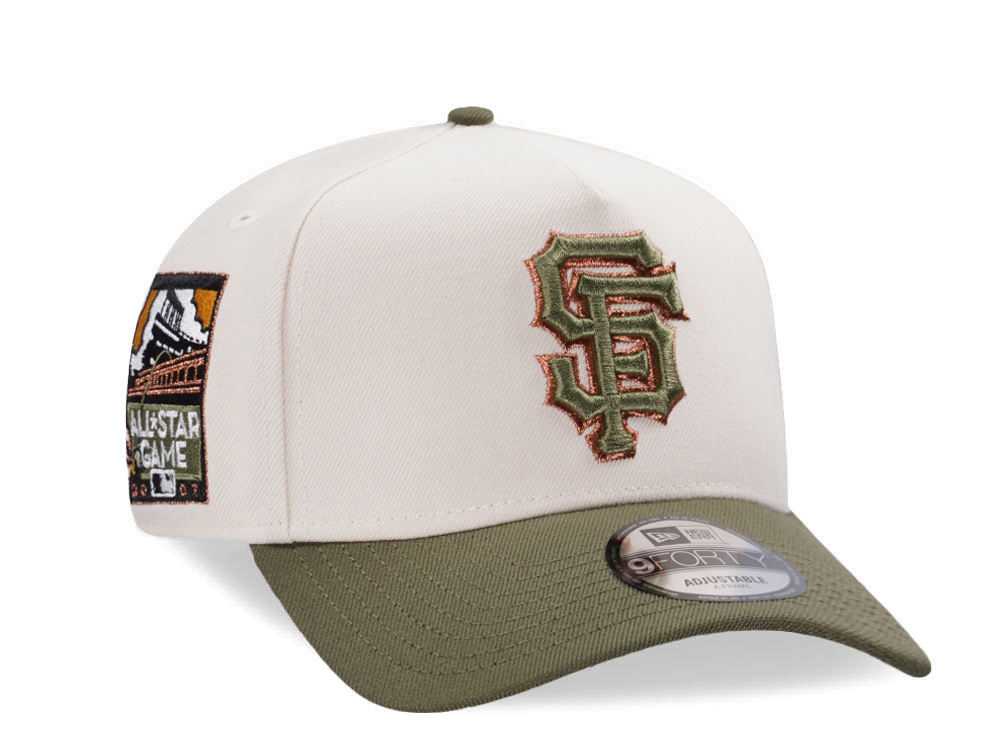 New Era San Francisco Giants All Star Game 2007 Cream Two Tone Edition 9Forty A Frame Snapback Gorra