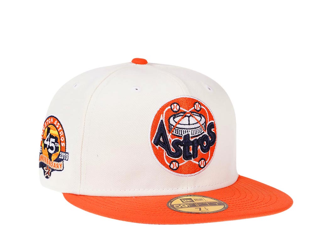 New Era Houston Astros 45th Anniversary Cream Two Tone Edition 59Fifty Fitted Gorra
