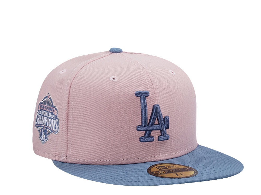 New Era Los Angeles Dodgers World Series 2025 Pink Rouge Two Tone Edition 59Fifty Fitted Gorra