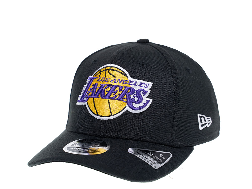New Era Los Angeles Lakers Stretch 9Fifty Logo Black Snapback Gorra