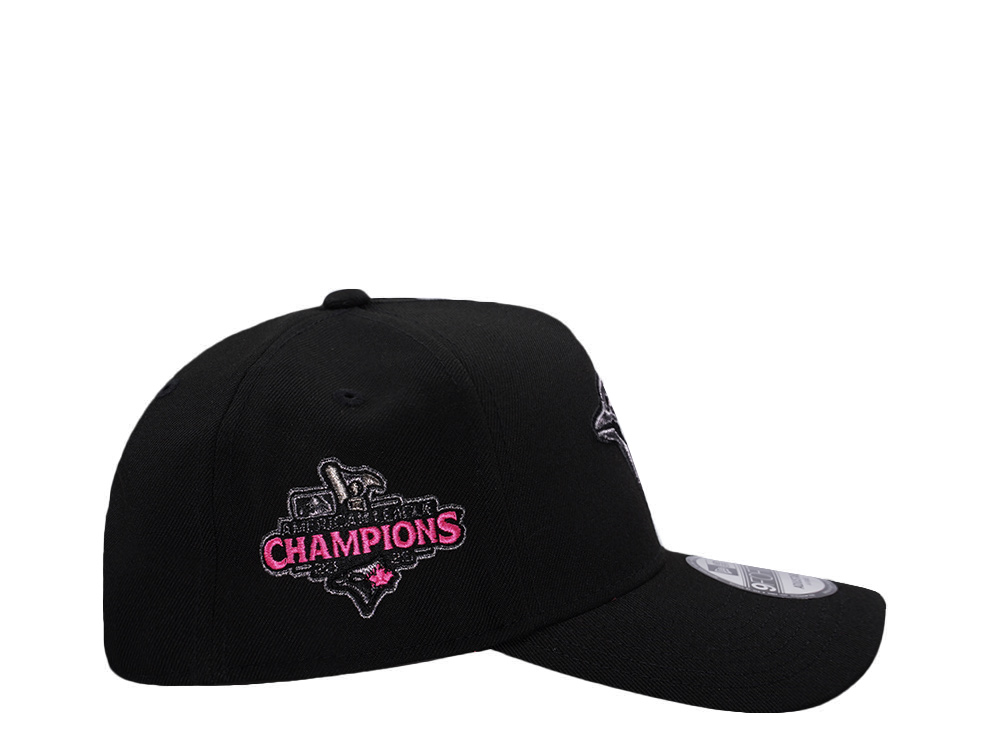 New Era Toronto Blue Jays American League Champions Pink Glow Black Prime Edition 9Forty A Frame Snapback Gorra