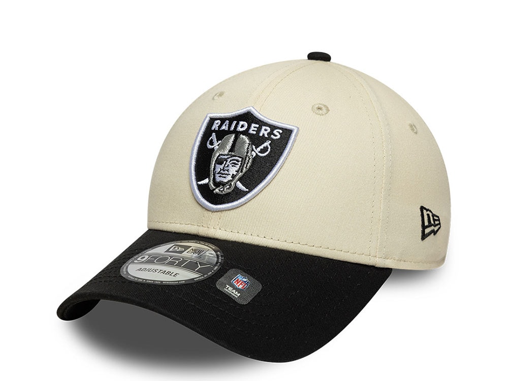 New Era Las Vegas Raiders Colour Block White Two Tone Edition 9Forty Adjustable Gorra