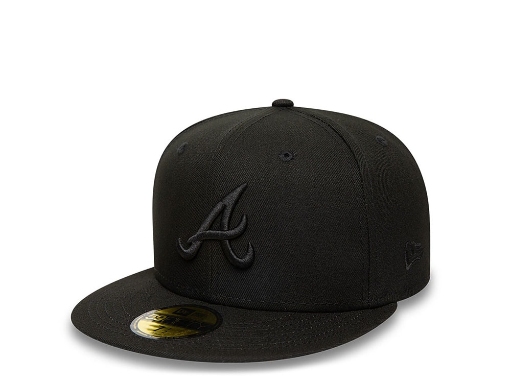 New Era Atlanta Braves Plain Blackout Prime Edition 59Fifty Fitted Gorra