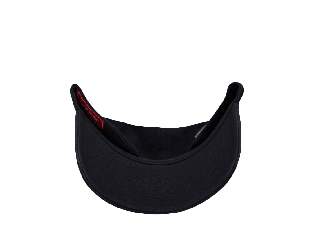 American Needle Tiyo Whales Black Ballpark Strapback Gorra