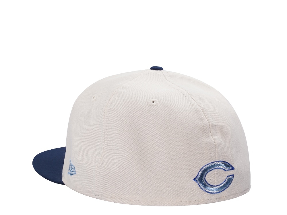 New Era Chicago Bears Staley Metallic Light Cream Two Tone Edition 59Fifty Fitted Gorra