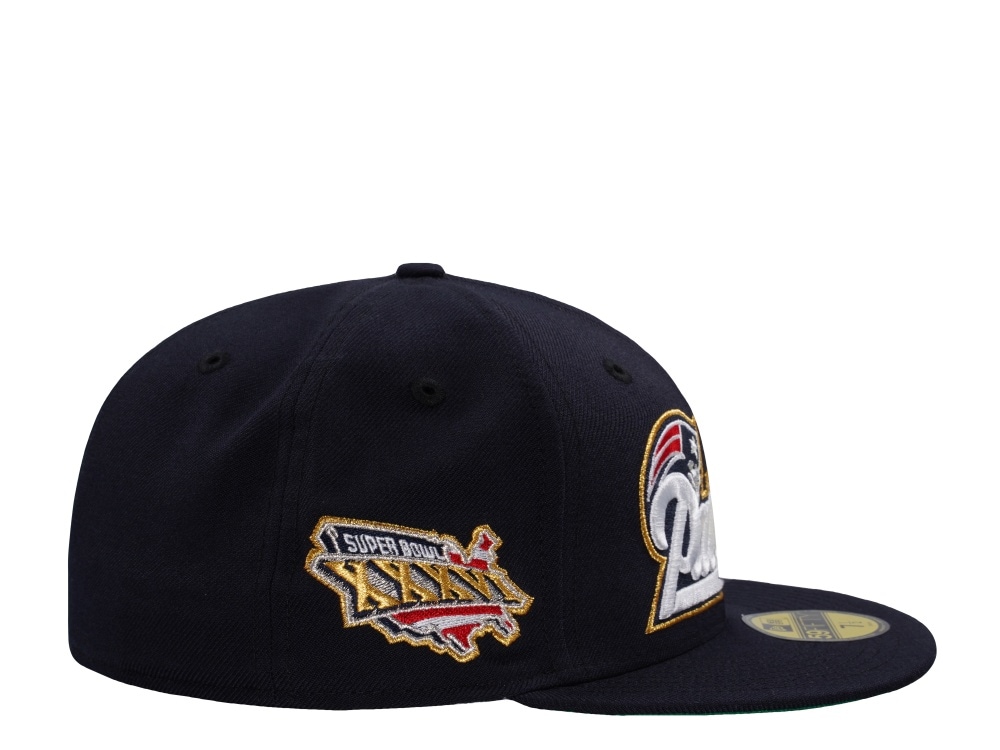 New Era New England Patriots Super Bowl XXXVI Wool Navy Throwback Edition 59Fifty Fitted Gorra