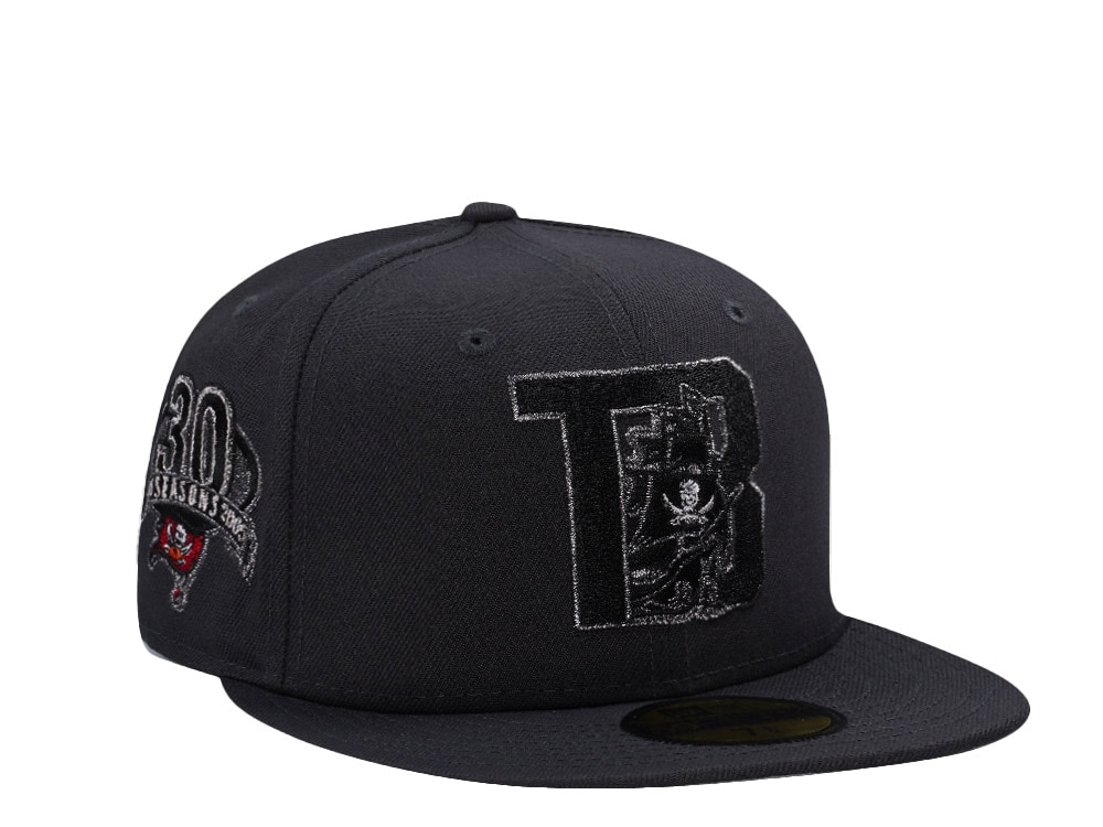 New Era Tampa Bay Buccaneers 30th Anniversary Gray Prime Edition 59Fifty Fitted Gorra
