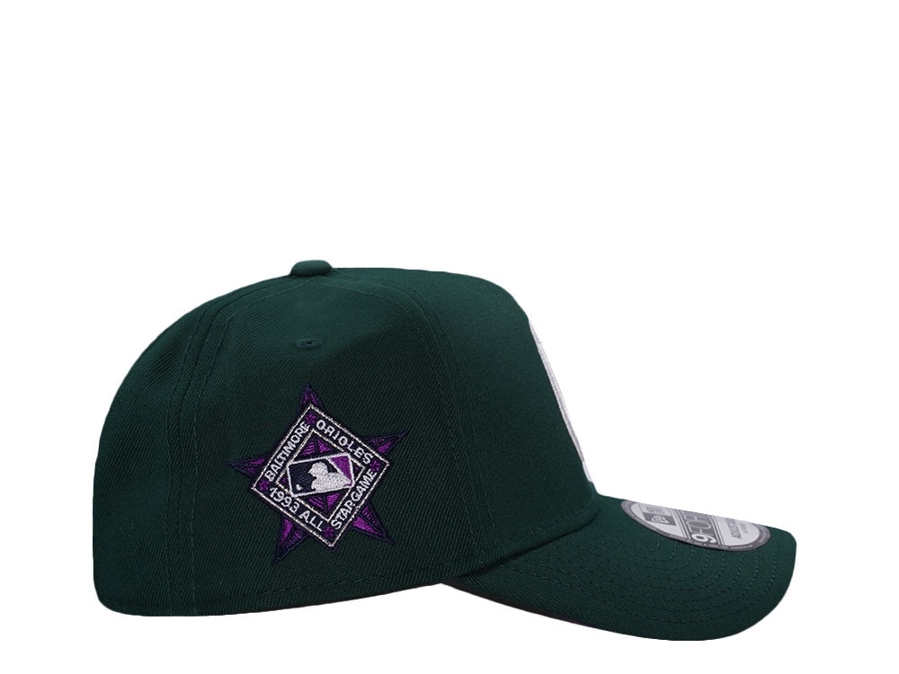 New Era Baltimore Orioles All Star Game 1993 Dark Green Prime Edition 9Forty A Frame Snapback Gorra