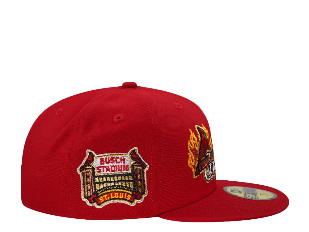 New Era St. Louis Cardinals Busch Stadium Scarlet Red Prime Edition 59Fifty Fitted Gorra