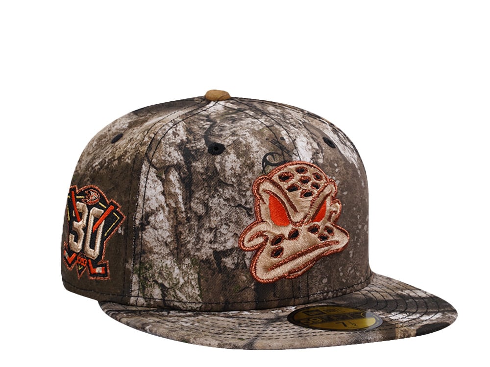 New Era Anaheim Ducks 30th Anniversary Realtreee APX Prime Edition 59Fifty Fitted Gorra