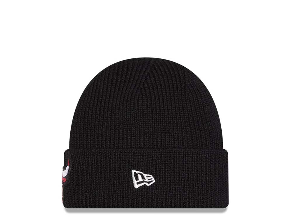 New Era Chicago Bulls Skull Knit Black Gorro