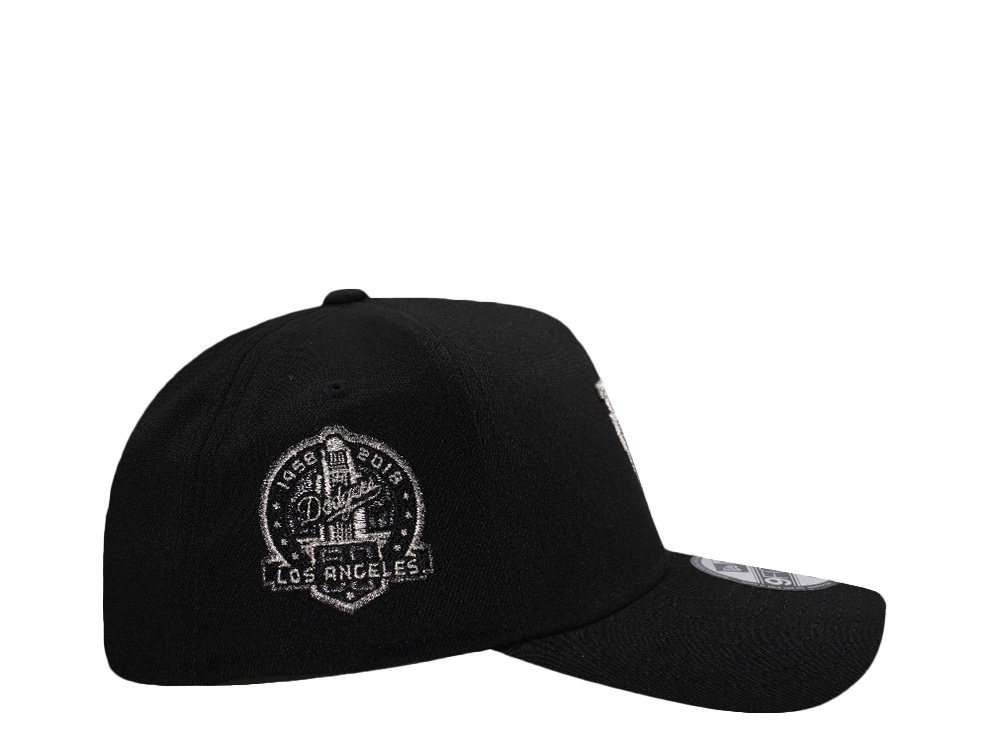 New Era Los Angeles Dodgers 60th Anniversary Upside Down Black Prime Edition 9Forty A Frame Snapback Gorra