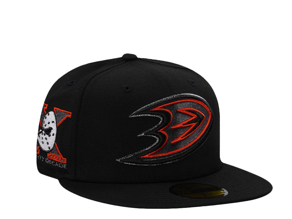 New Era Anaheim Ducks 10th Anniversary Black Prime Edition 59Fifty Fitted Gorra
