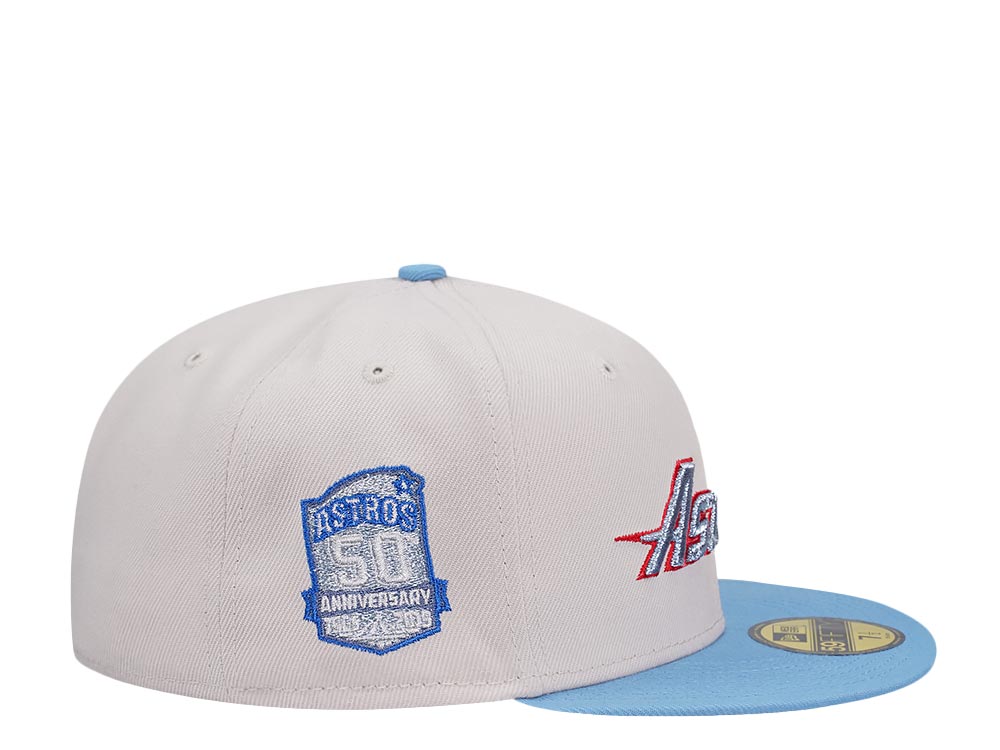 New Era Houston Astros 50th Anniversary Stone Color Flip Two Tone Edition 59Fifty Fitted Gorra