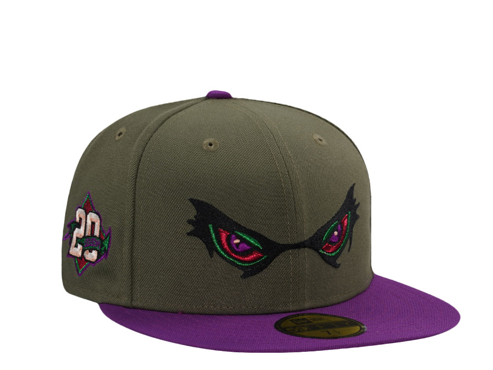 New Era Dayton Dragons 20 Seasons Olive Two Tone Edition 59Fifty Fitted Gorra