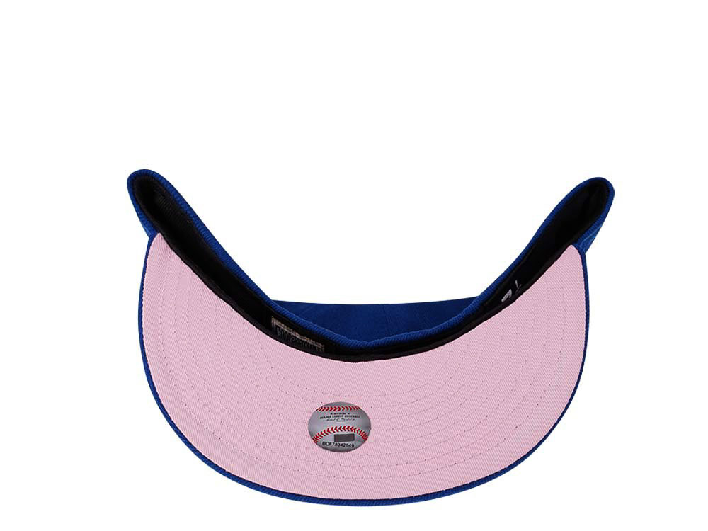 New Era Los Angeles Dodgers 50th Anniversary Bright Blue and Pink Edition 59Fifty Fitted Gorra