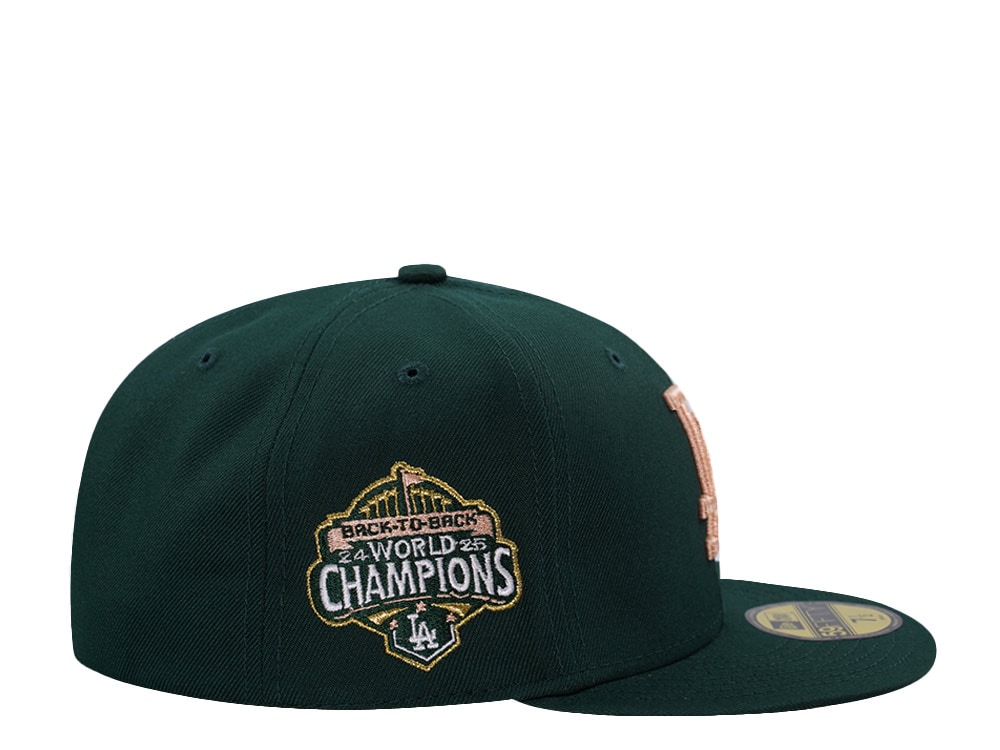 New Era Los Angeles Dodgers World Series 2025 Dark Green Prime Edition 59Fifty Fitted Gorra
