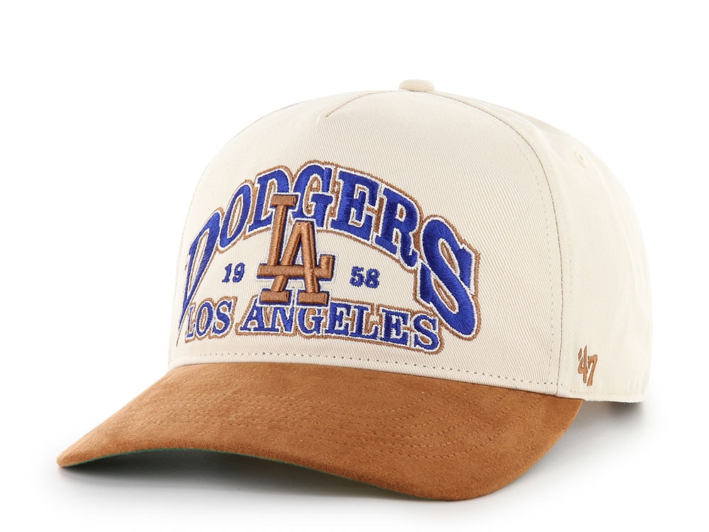 47 Brand Los Angeles Dodgers Suede Visor Natural Hitch Snapback Gorra