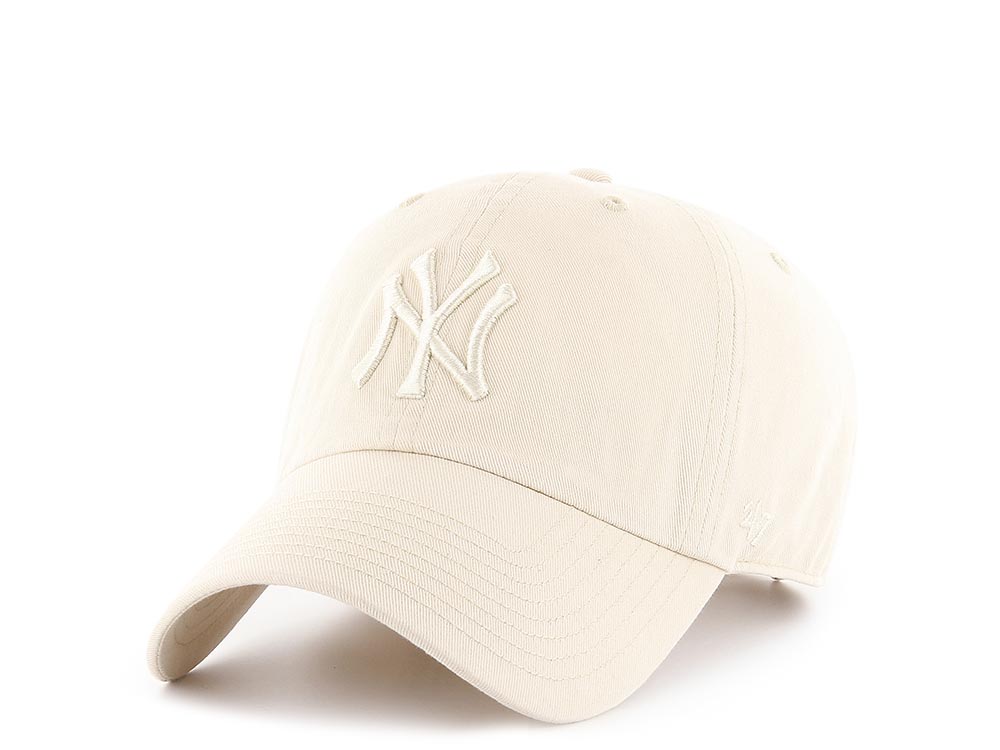 47Brand New York Yankees Natural Tonal Clean up Strapback Gorra