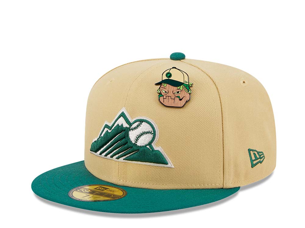 New Era Colorado Rockies The Elements Vegas Gold Two Tone Edition 59Fifty Fitted Gorra
