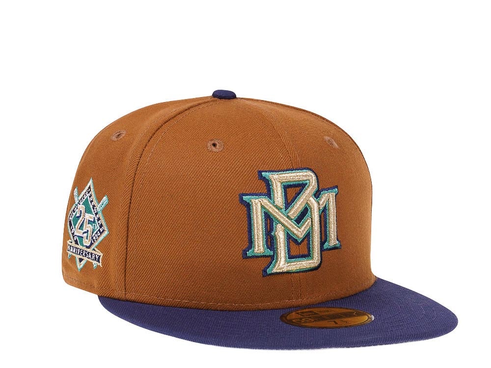 New Era Milwaukee Brewers 25th Anniversary Bourbon Prime Two Tone Edition 59Fifty Fitted Gorra