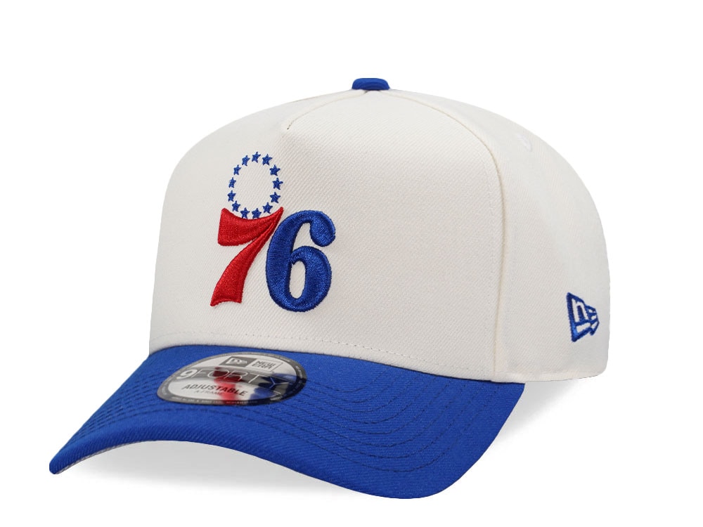 New Era Philadelphia 76ers Classic Chrome Two Tone Edition 9Forty A Frame Snapback Gorra