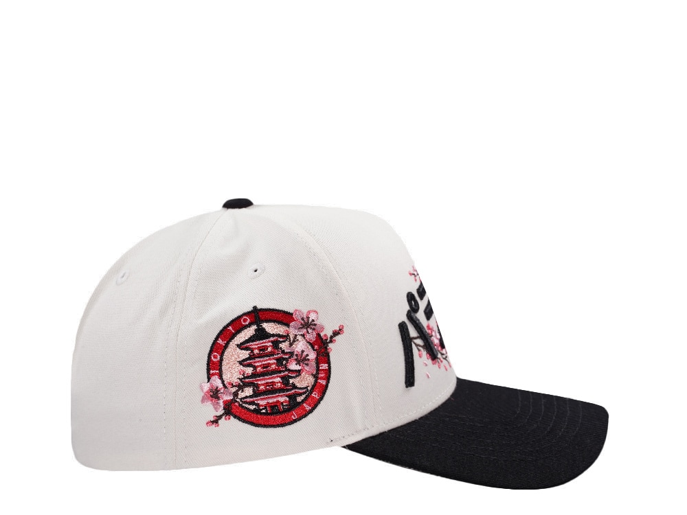 Parallel Union Japan Tokyo Sakura Emblem Kanji Script Black Prime Edition Snapback Gorra