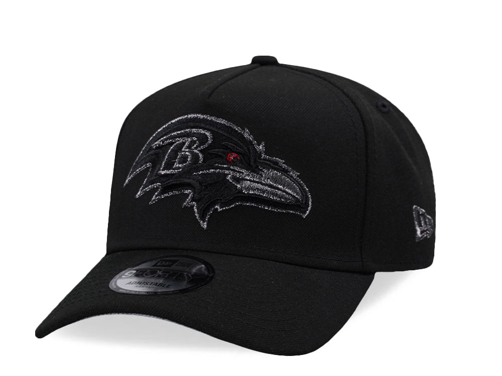 New Era Baltimore Ravens Classic Black Prime Edition 9Forty A Frame Snapback Gorra