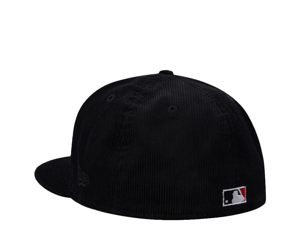 New Era Brooklyn Dodgers Jackie Robinson Corduroy Black Prime Edition 59Fifty Fitted Gorra