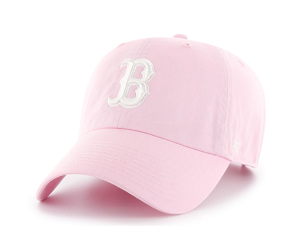 47 Brand Boston Red Sox Petal Pink Clean Up Strapback Gorra