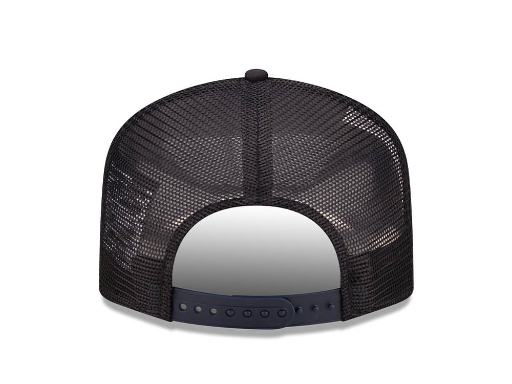 New Era Washington Postcard Navy A Frame Trucker Snapback Gorra