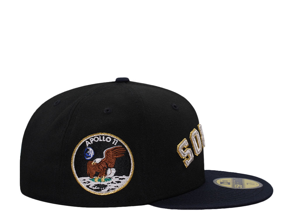 New Era Houston Astros Apollo 11 Metallic Black Prime Edition 59Fifty Fitted Gorra