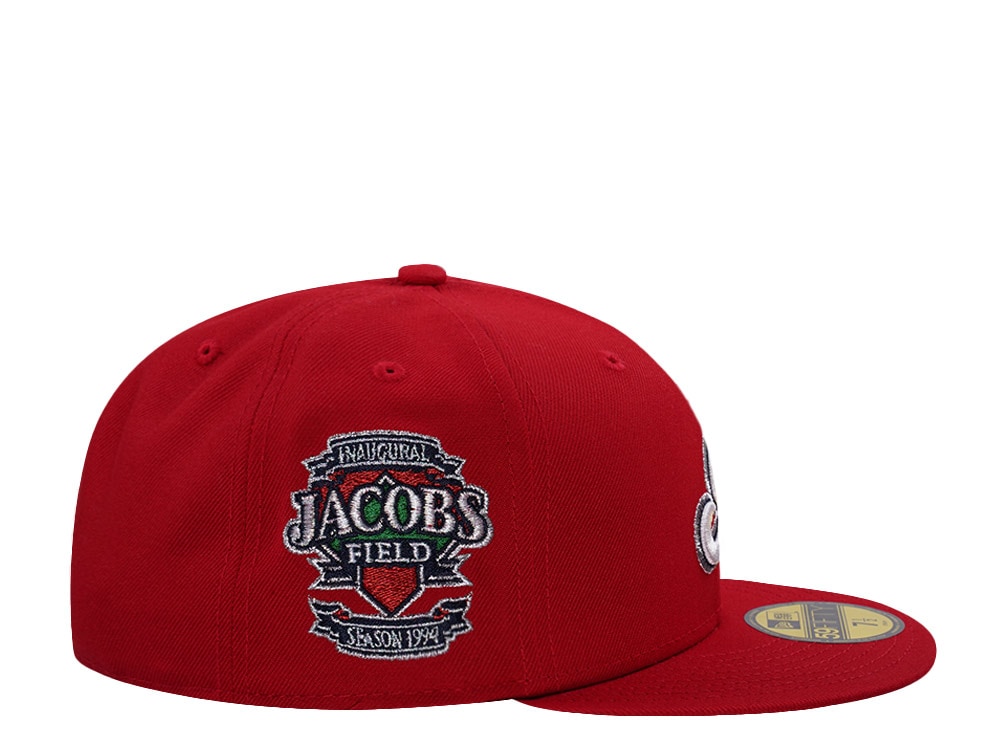 New Era Cleveland Indians Jacobs Field Scarlet Prime Edition 59Fifty Fitted Gorra
