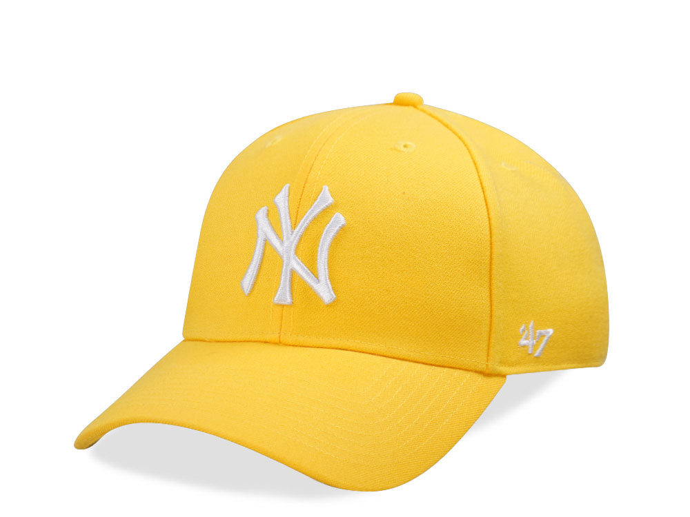 47Brand New York Yankees Yellow MVP Snapback Gorra