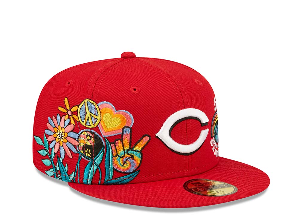 New Era Cincinnati Reds 5x World Series Champions - Red Groovy Edition 59Fifty Fitted Gorra