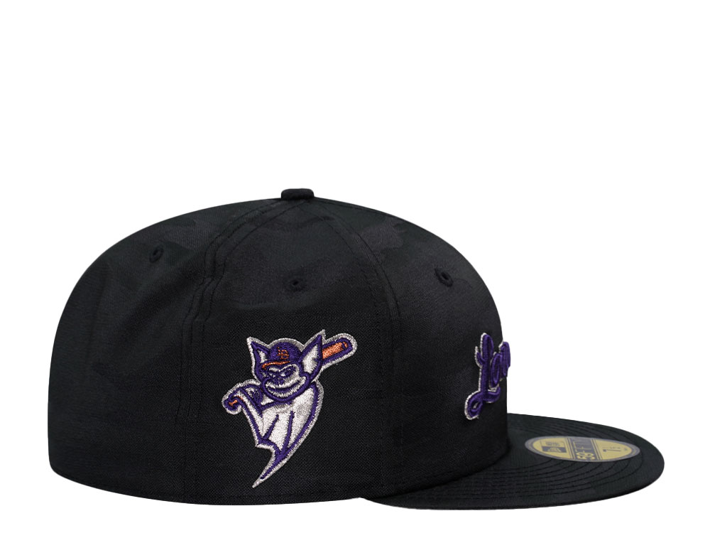 New Era Louisville Bats Horror Pack Midnight Camo Edition 59Fifty Fitted Gorra