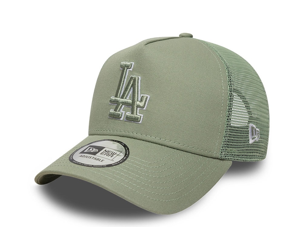 New Era Los Angeles Dodgers Outline Green 9Forty A Frame Trucker Snapback Gorra