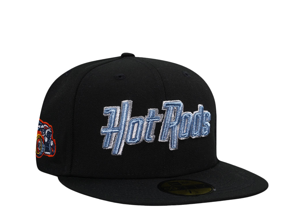 New Era Bowling Green Hot Rods Black Metallic Prime Edition 59Fifty Fitted Gorra