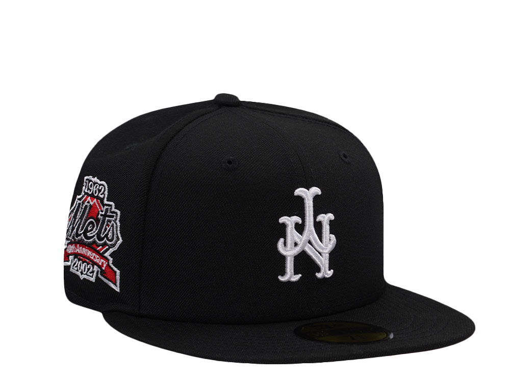 New Era New York Mets 40th Anniversary Black Prime Edition 59Fifty Fitted Gorra