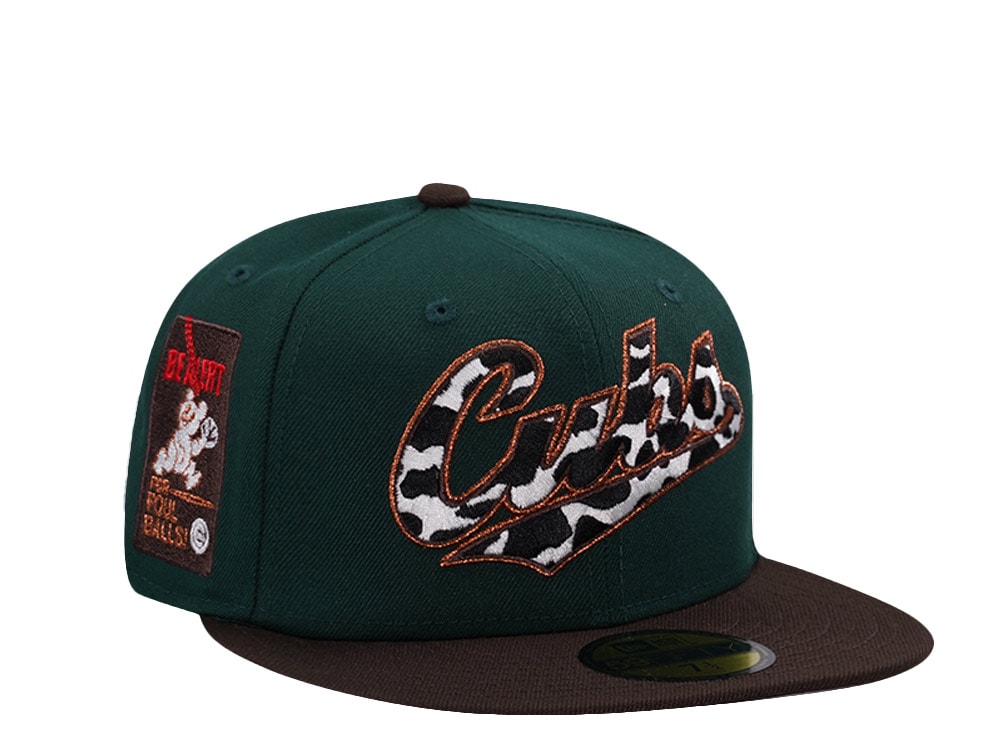 New Era Chicago Cubs Stay Alert Dark Green Two Tone Edition 59Fifty Fitted Gorra