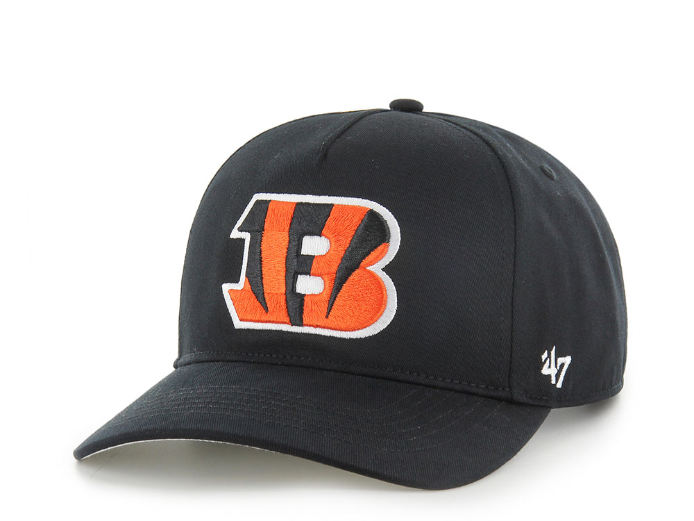 47Brand Cincinnati Bengals Black Classic Edition Hitch Snapback Gorra