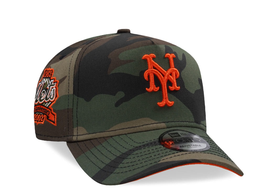 New Era New York Mets 40th Anniversary Camo Edition 9Forty A Frame Snapback Gorra