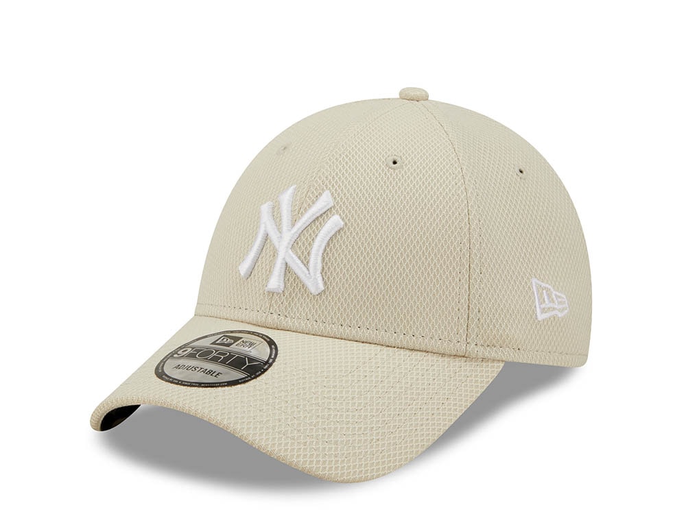 New Era New York Yankees Diamond Stone White 9Forty Strapback Gorra